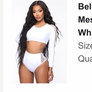 White Plus Swim Suit NEVER WORN!